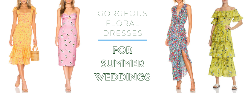Gorgeous Floral Dresses for Summer Weddings