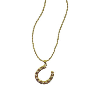 Charm Necklace - Lucky Horseshoe