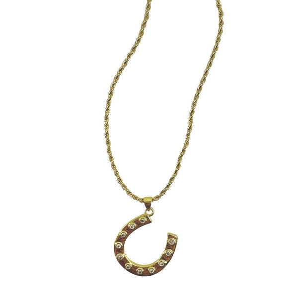 Charm Necklace - Lucky Horseshoe – Cass Dickson