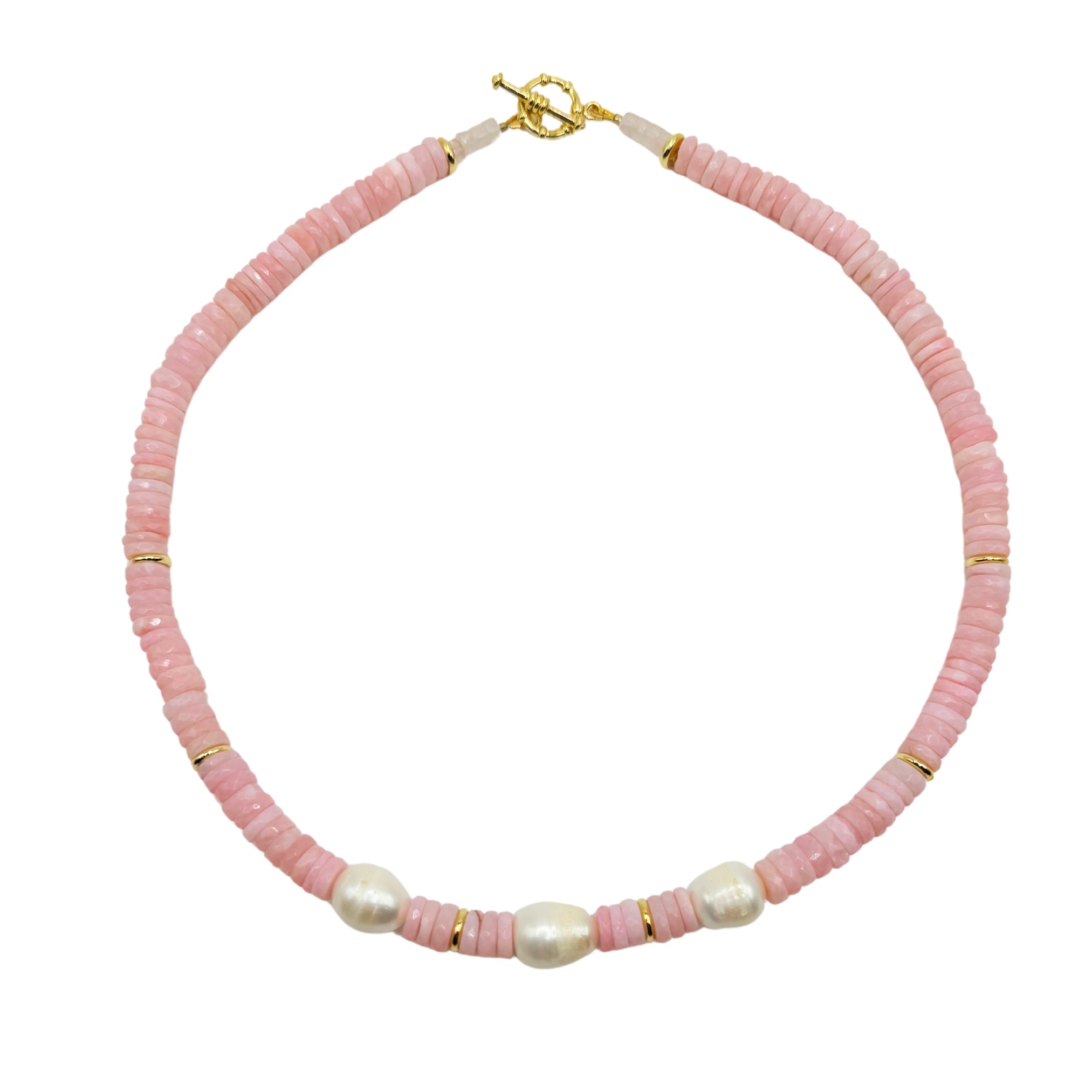 Comporta Necklace - Rose Quartz