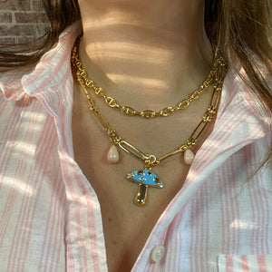 Anchor Chain Necklace - 16"