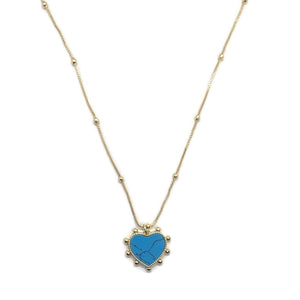 Corazon Necklace - Turquoise