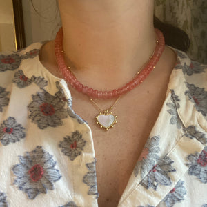 Corazon Necklace - Mother of Pearl
