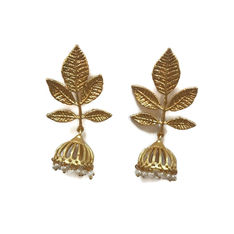 Gold Pearl Statement Cass Dickson Earrings